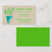 Carte De Visite Centre de jardin succulents et plantes de cactus (Devant / Derrière)