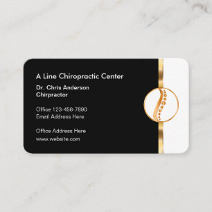 Carte De Visite Centre de la colonne vertébrale de chiropracteur d