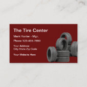 Carte De Visite Centre de pneus automobile Conception simple (Devant)
