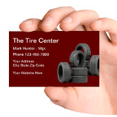Carte De Visite Centre de Pneus Automobiles Design Simple