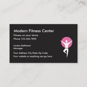 Carte De Visite Centre de remise en forme Salle de sport