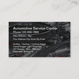 Carte De Visite Centre de service automobile