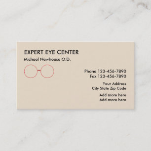 Carte De Visite Centre d'optométrie