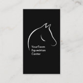Carte De Visite Centre équestre de tête de cheval (Devant)