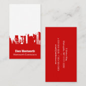 Carte De Visite Centre-ville de Downtown (Devant / Derrière)