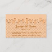 Carte De Visite Céramique beige Laveuse (Dos)