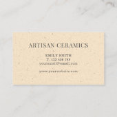 Carte De Visite Céramique Poterie maison (Dos)
