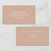 Carte De Visite Céramique Studio Poterie maison (Devant / Derrière)