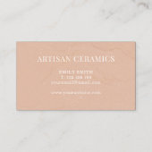Carte De Visite Céramique Studio Poterie maison (Dos)