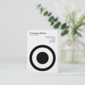 Carte De Visite Cercle à point central II (Debout devant)