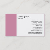 Carte De Visite Cercle (Alt Version) - Rose cashmere cf86a3 (Dos)