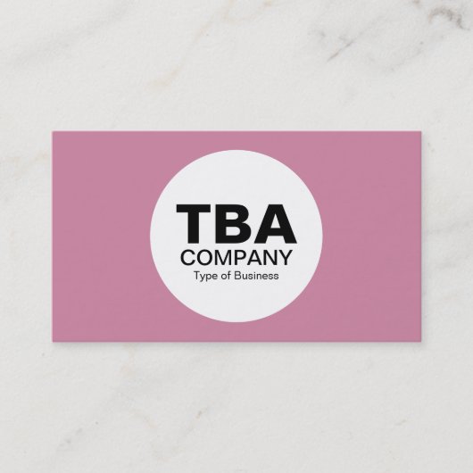 Carte De Visite Cercle (Alt Version) - Rose cashmere cf86a3 (Devant)