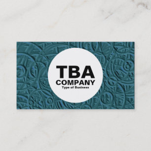 Carte De Visite Cercle - Anneaux incorporés