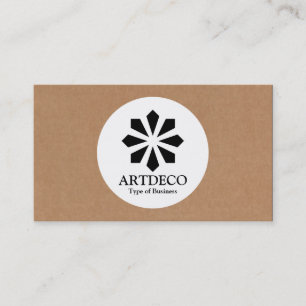 Carte De Visite Cercle - Art Déco - Carton
