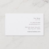 Carte De Visite Cercle blanc chic et élégant Mandala Ivory (Dos)