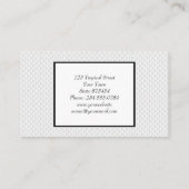 Carte De Visite Cercle blanc en relief (Dos)