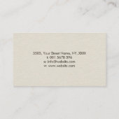 Carte De Visite Cercle blanc Lotus Enso Zen  (Dos)