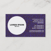 Carte De Visite Cercle - bleu gris (Dos)