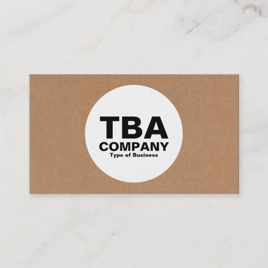 Carte De Visite Cercle - boîte en carton (Devant)