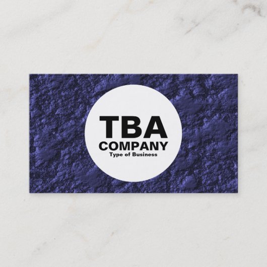 Carte De Visite Cercle - Charbon (Devant)