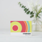 Carte De Visite Cercle coloré 01 (Debout devant)