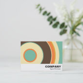 Carte De Visite Cercle Coloré 02 (Debout devant)