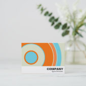 Carte De Visite Cercle coloré 03 (Debout devant)