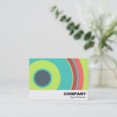 Carte De Visite Cercle coloré 04 (Debout devant)