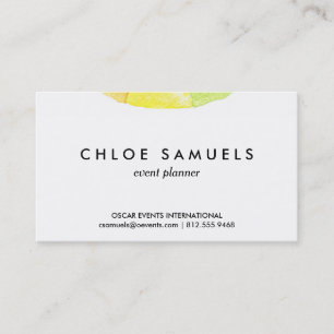 Carte De Visite Cercle coloré moderne d'anneau d'aquarelle