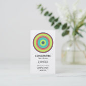 Carte De Visite Cercle concentrique coloré 04 (Debout devant)