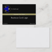 Carte De Visite Cercle de culture - Logo Triangles Argent et Bleu (Devant / Derrière)