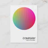Carte De Visite Cercle de dégradé v2 07 (Devant)