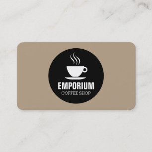 Carte De Visite Cercle de la coupe du café - Café b69f85
