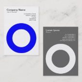 Carte De Visite Cercle de retenue - Bleu (Devant / Derrière)