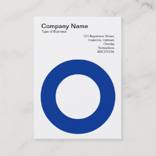 Carte De Visite Cercle de retenue - bleu marine