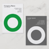 Carte De Visite Cercle de retenue - Vert herbe (Devant / Derrière)