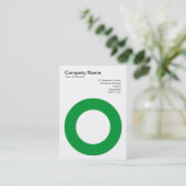 Carte De Visite Cercle de retenue - Vert herbe (Debout devant)