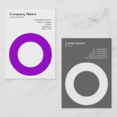 Carte De Visite Cercle de retenue - violet (Devant / Derrière)