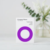 Carte De Visite Cercle de retenue - violet (Debout devant)