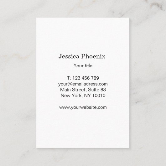 Carte De Visite Cercle d'or en noir moderne (Dos)