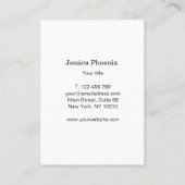 Carte De Visite Cercle d'or moderne Aquarell Grau Schwarz (Dos)