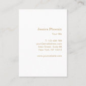 Carte De Visite Cercle d'or moderne noir (Dos)