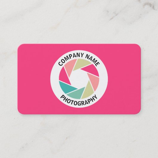 Carte De Visite Cercle d'ouverture couleur - Couleurs 01 - Rouge # (Devant)