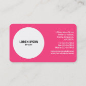 Carte De Visite Cercle d'ouverture couleur - Couleurs 01 - Rouge # (Dos)