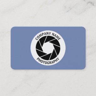 Carte De Visite Cercle d'ouverture - gris bleu