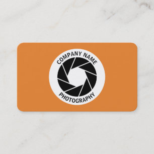 Carte De Visite Cercle d'ouverture - orange