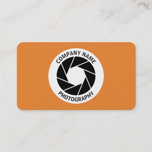Carte De Visite Cercle d'ouverture - orange (Devant)