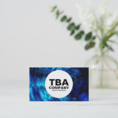 Carte De Visite Cercle - Eau bleue (Debout devant)