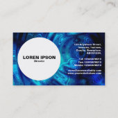 Carte De Visite Cercle - Eau bleue (Dos)