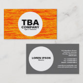 Carte De Visite Cercle - Eau de feu (Devant / Derrière)